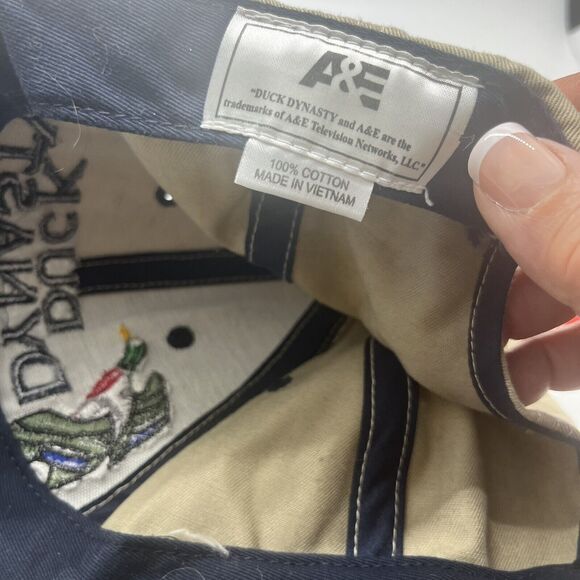 Licensed Duck Dynasty A&E Navy Embroidered Trucker Cap Hat Hook Loop - Picture 7 of 7